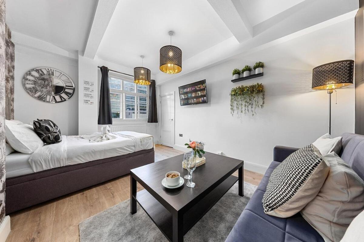 Central London Luxury, Relaxing Apartment! 2 Mins From Paddington Station! Kamer foto